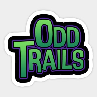 Odd Trails text logo Sticker